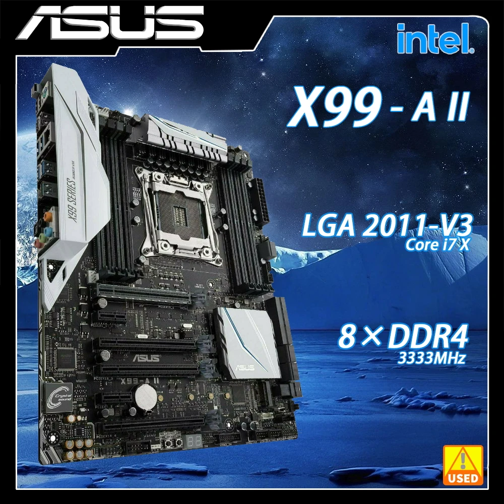 X99 Motherboard ASUS X99-A II with Intel X99 chip Suitable for LGA 2011 ...
