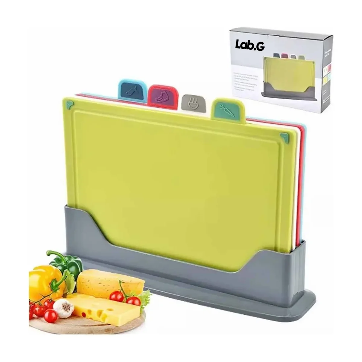 Tabla Para Picar Gruesas De Cocina De Color, 4 Piezas MULTICOLOR LAB.G