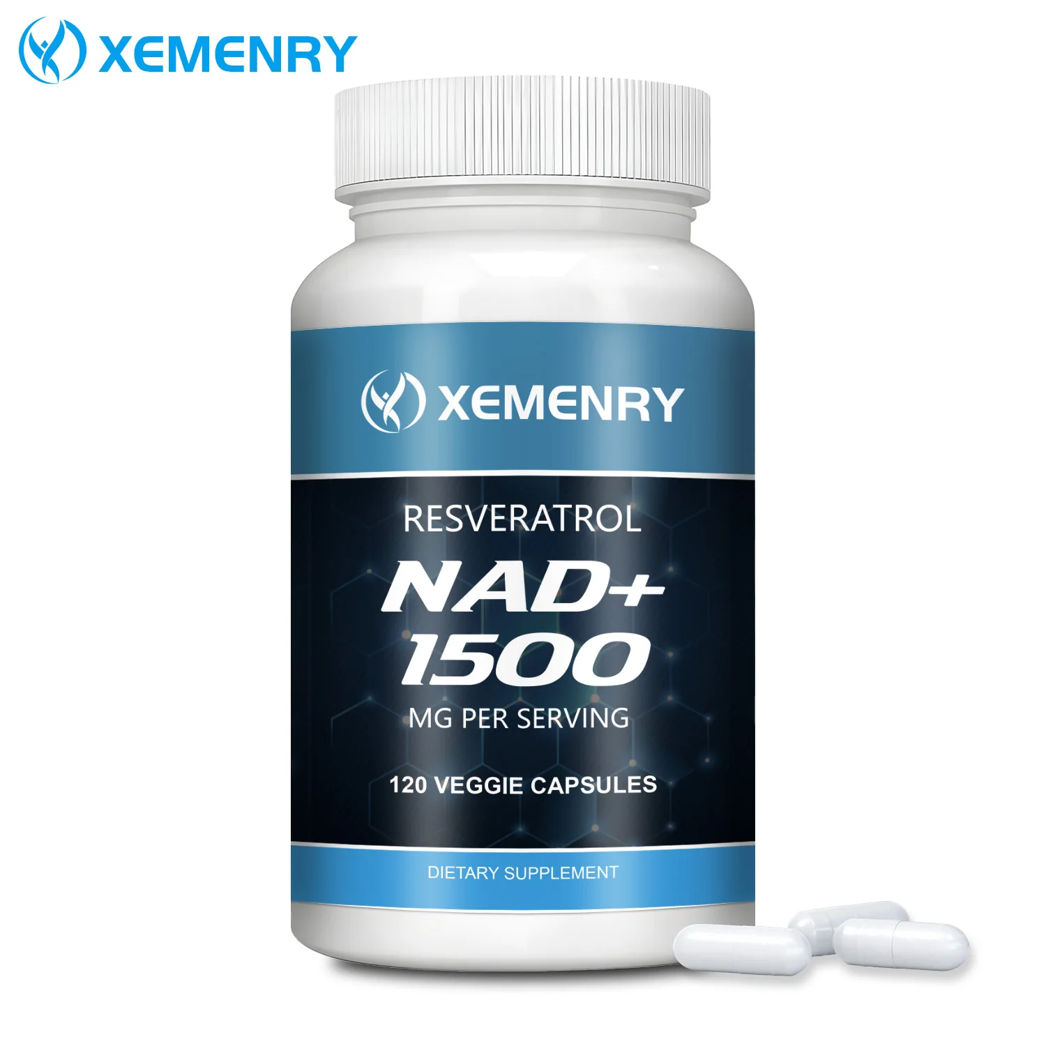 NAD Resveratrol Anti Aging Energy Support Capsules