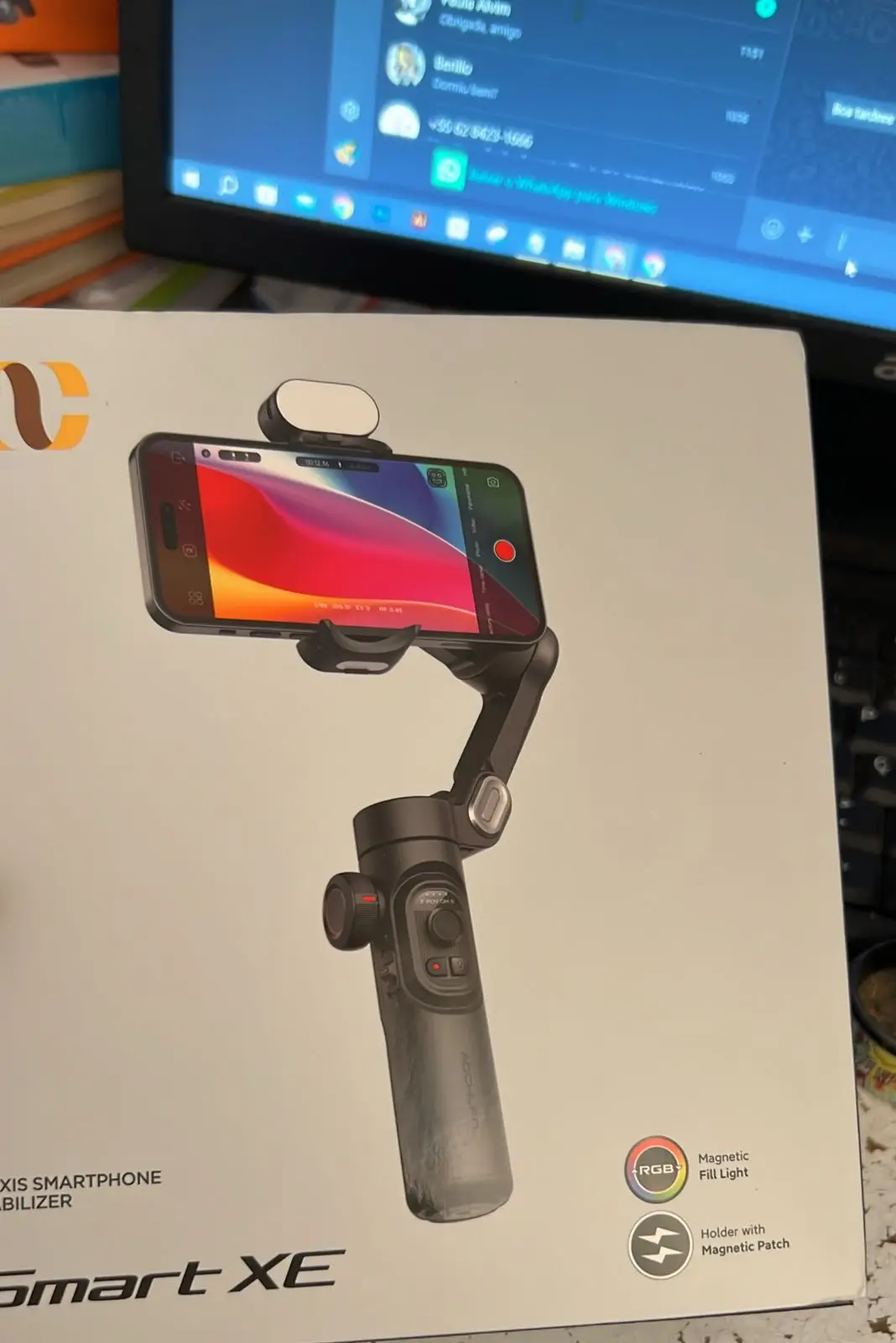 AOCHUAN 3-Axis Handheld Stabilizer for Smartphone photo review