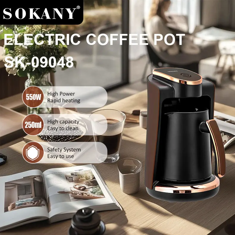 Electric Coffee Maker for Instant coffee 250Ml for Single Cup Coffee Pot Tea Pot 550W Home Appliance Pod maker