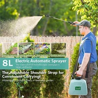 OWJHE 8L автоматический электрический опрыскиватель для садовых растений ручной перезаряжаемый спринклерный опрыскиватель для полива плеч — изображение 3