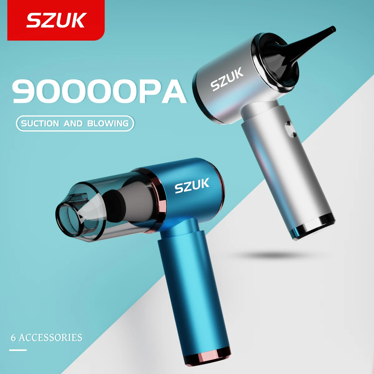 Беспроводной автомобильный мини-пылесос SZUK 90000 па