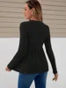 Maternity Clothes Long Sleeve Blouse T-Shirts Tees Spring Autumn Loose Casual Pregnant Women O-Neck Blouse Shirts Pullover Tops 5