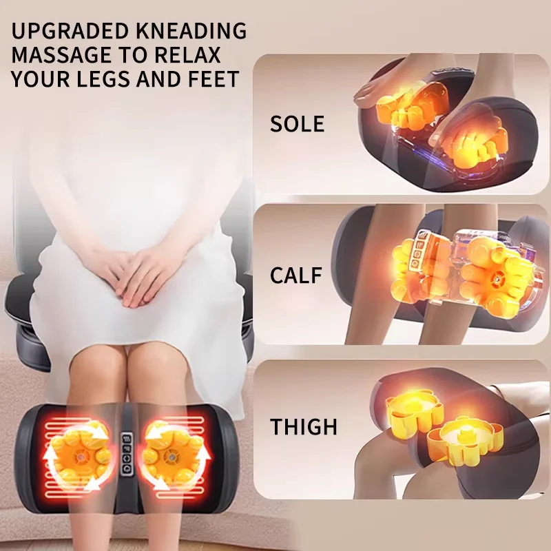 Electric Shiatsu Neck Back Massager with Heat for Full Body Relief