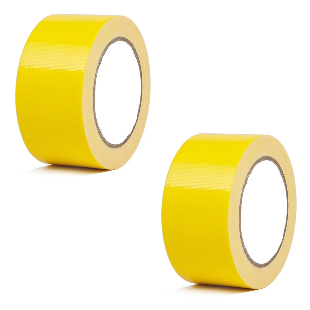 Self-Adhesive Waterproof Sticky Adhesive Cloth Duct Tape Roll Craft Repair Yellow 5 Rolls 10M/32.8ft