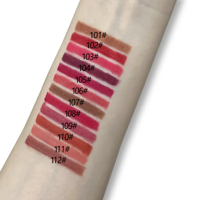12pc Matte Lip Liners Set, 12 Assorted Colors, Gift Set, Long-Lasting 5