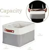 3-pack fabric storage bins, grey/white, large. Ideal for shelves, closets, or toy organization, offering stylish and functional 2