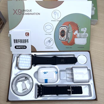 Alternative view of Smart Watch and Earbuds 2 in 1 Set, All in One Smartwatch Bundle with Wireless Earbuds, Charging Cable, Adapter and Extra Strap, Bluetooth Calling Fitness Tracker Smart Watch Compatible with iOS Android, Health Monitoring Wearable Tech Gift Set