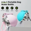 Hupu Portable Dog Water Dispenser, Ball-Shaped, Stainless Steel, Cute and Stylish, Round Shape, Small and Easy to Carry, Available in Various Colors - Lightweight Stainless Steel Container, Suitable for Travel and Outdoor Activities, a Must-Have for Traveling Pets |   Modern Dog Accessories |   Durable Plastic, Pet Christmas Gift