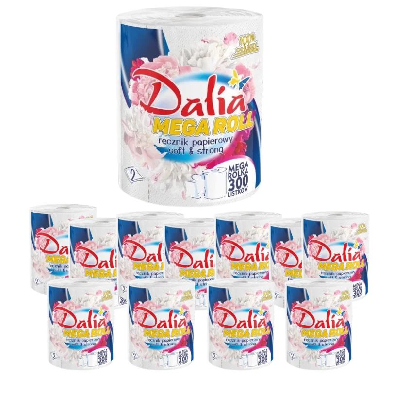 Ręcznik papierowy Dalia Mega Roll soft&strong x 12 sztuk z Polski za $19.81 / ~75zł Ręcznik papierowy Dalia Mega Roll soft&strong x 12 sztuk z Polski za $19.81 / ~75zł