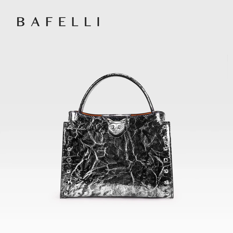 حقيبة يد جلد طبيعي بحزام