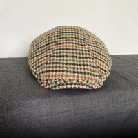 Classic Plaid Stripe Newsboy Cap for Men Women Winter Wool Flat Ivy Vintage Gatsbay Hat Irish Outdoor Cabbie Beret BJM94 5