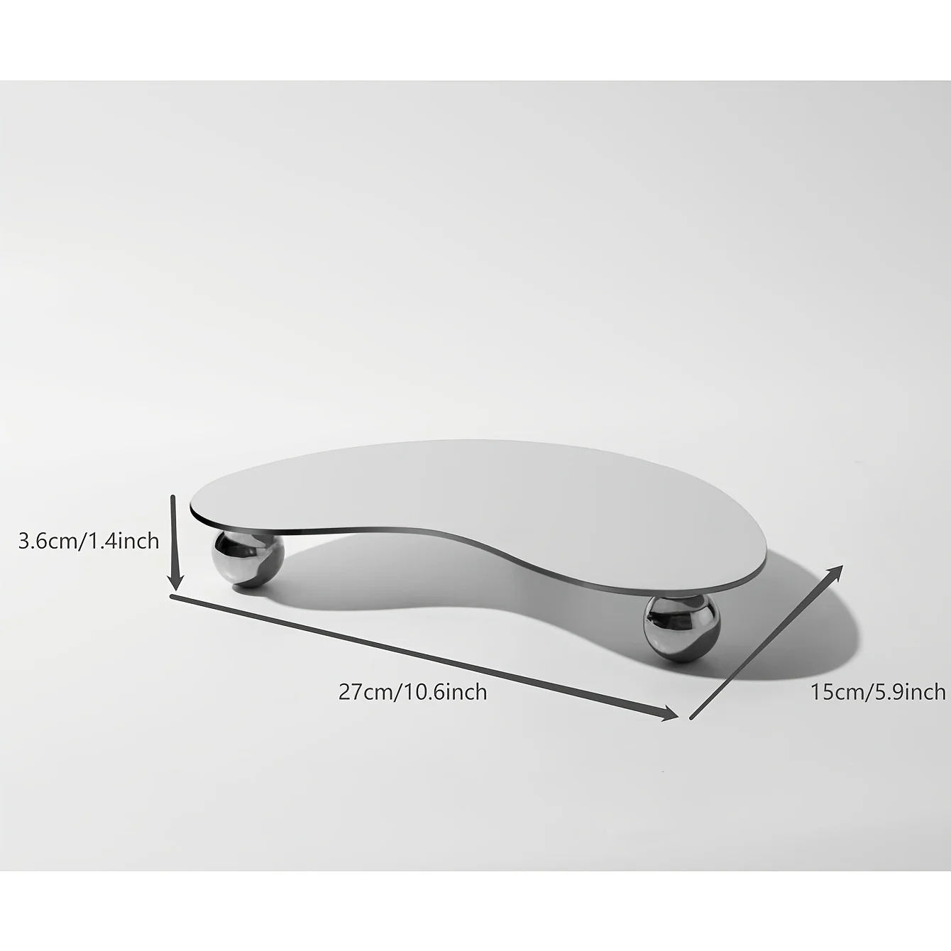 Irregular Shape Acrylic Tray Aromatherapy Perfume Jewelry Organizer Display Tray Light Luxury High-end Home Decor Ornament 4