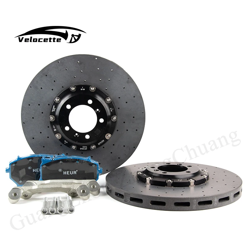 Carbon Ceramic Brake Disc Rotor 2 Piece Floating Brake Disc For Porsche Carbon Ceramic Rotor 380mm 390mm 355mm