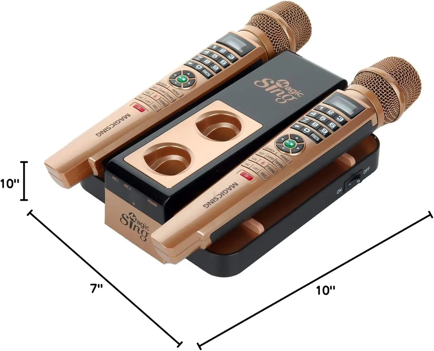 Magic Sing E5+ 5145 Tagalog English Songs + WiFi Karaoke Two Wireless Mics 12K English +1 Year Subscription