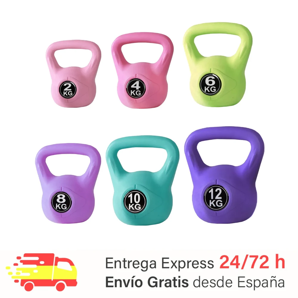 Mancuernas Kilos Kettlebell DRUNA De Plástico Ergonómica