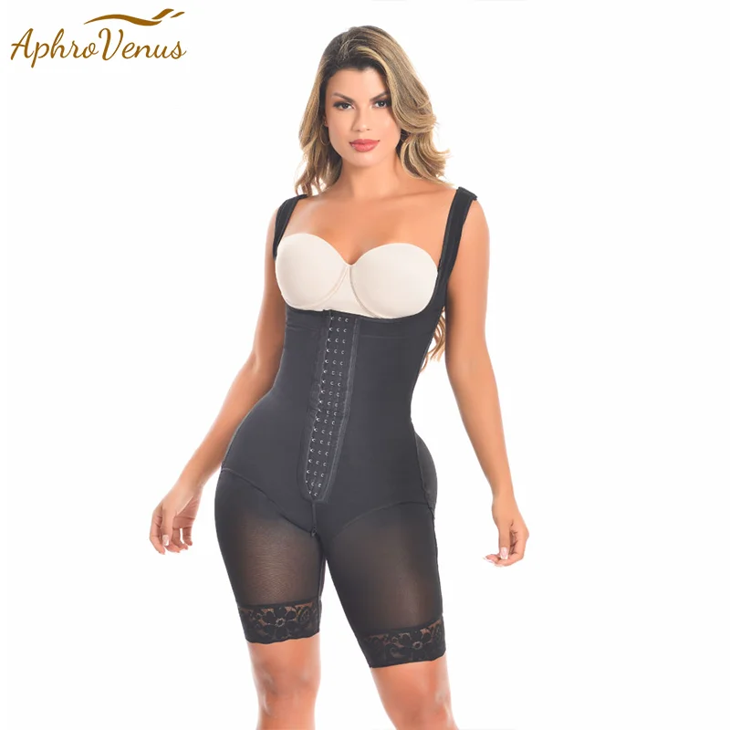

Fajas Colombianas Women's Compression Garment With Thin Straps Hook Closure Waist Slimming Shapewear Tummy Control Body Shaper