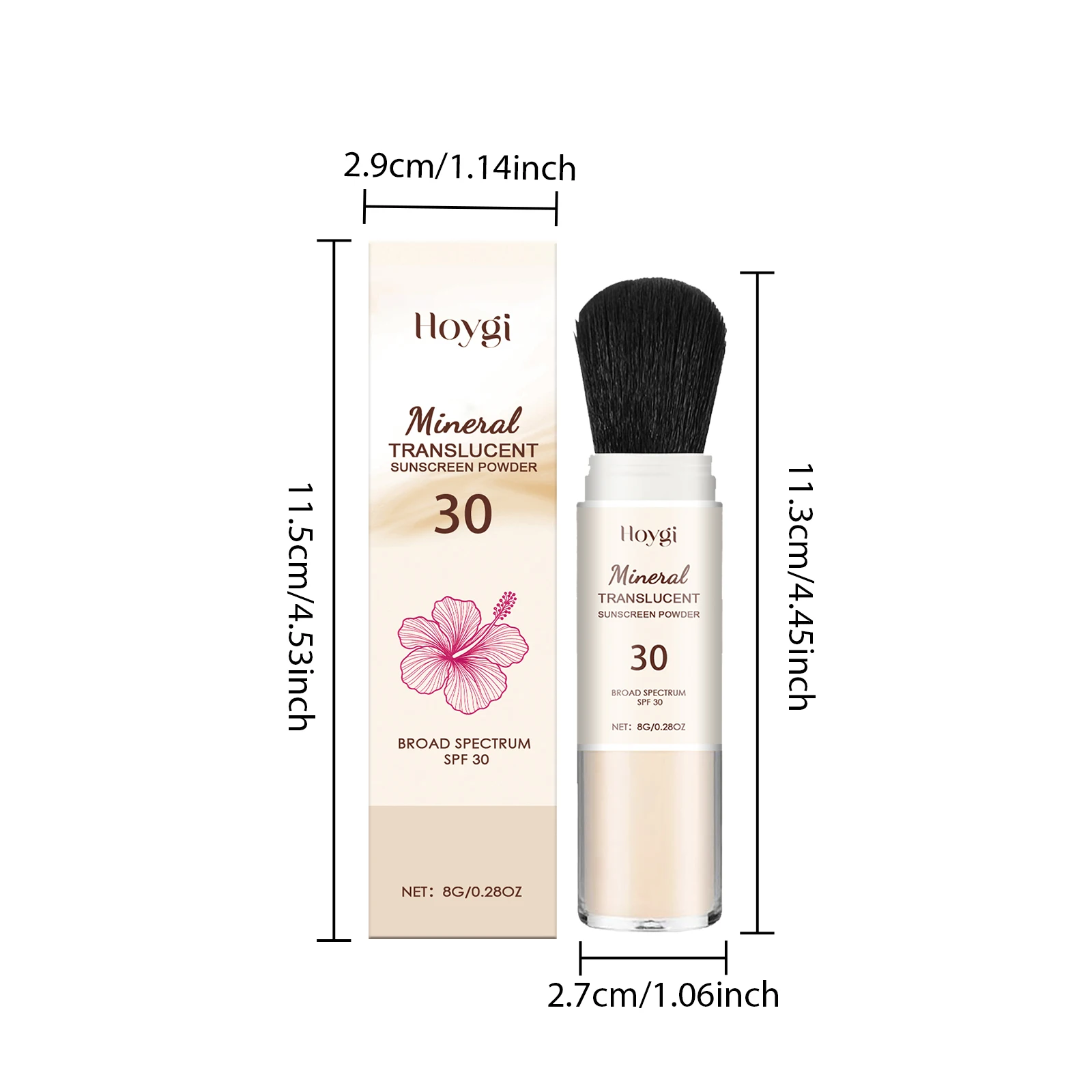 Hoygi Makeup Setting Powder Sunscreen Light Texture Oil Control Lasting Effect Breathable Sweatproof Glowing Setting Powder