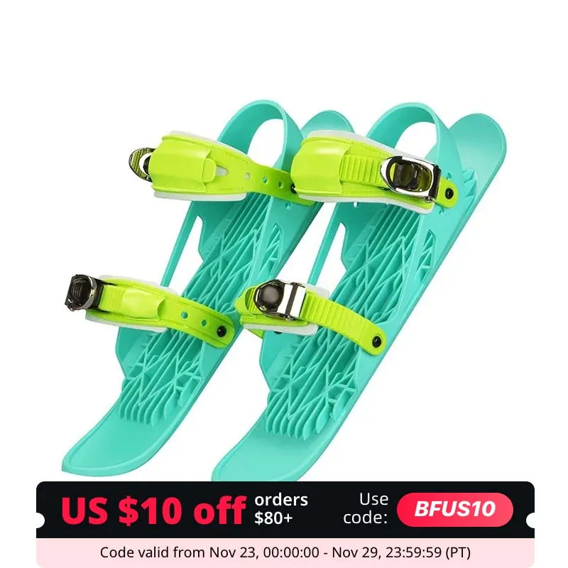 Adjustable Mini Short Ski Skates Snow Skis For Winter Shoes Short Snowskates Snowblades Skiboards Snow Short Skiboard