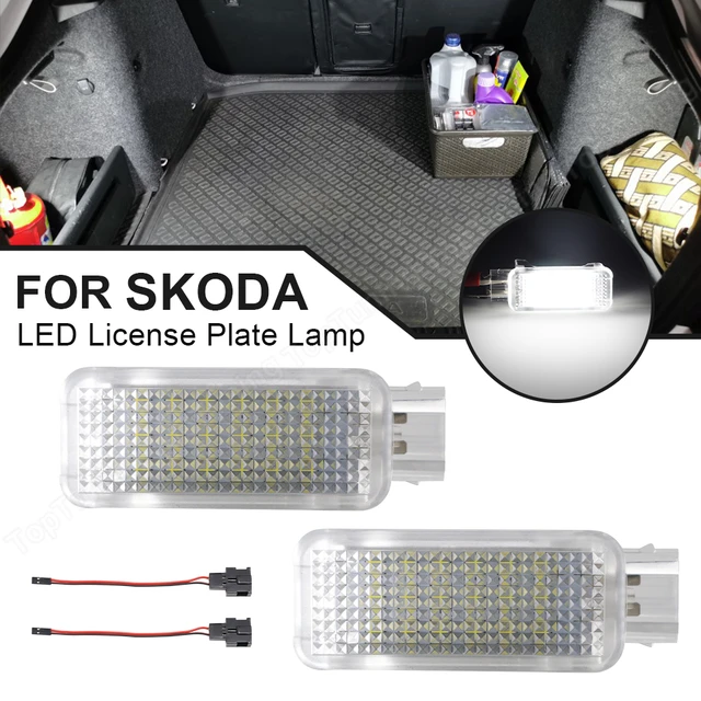 Luz LED blanca para puerta, maletero, reposapiés y guantera de coche,  lámpara de luz para Audi A1, A2, A3, A4, A5, A6, A7, A8, Q3, Q5, Q7, TT,  VW, Skoda - AliExpress