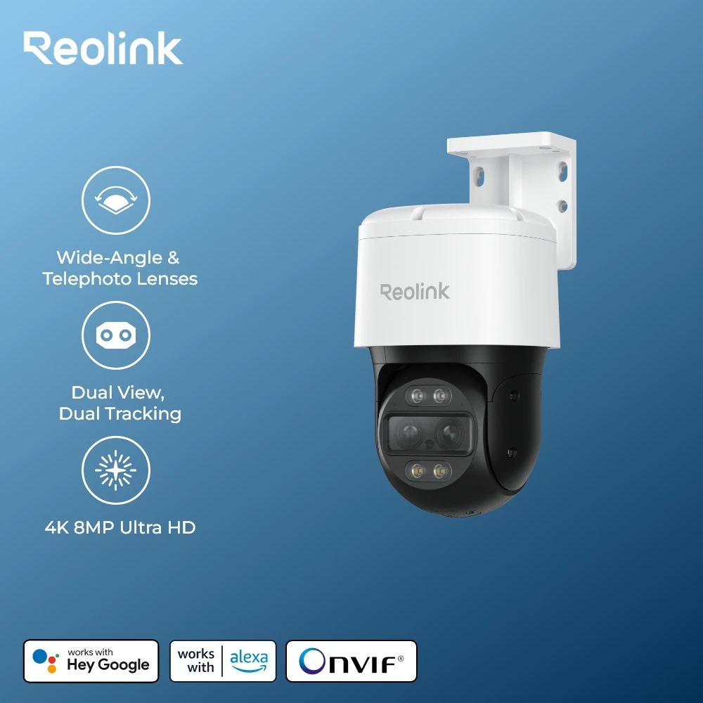 Reolink TrackMix 4K كاميرا ذكية خارجية - كاميرا ري...