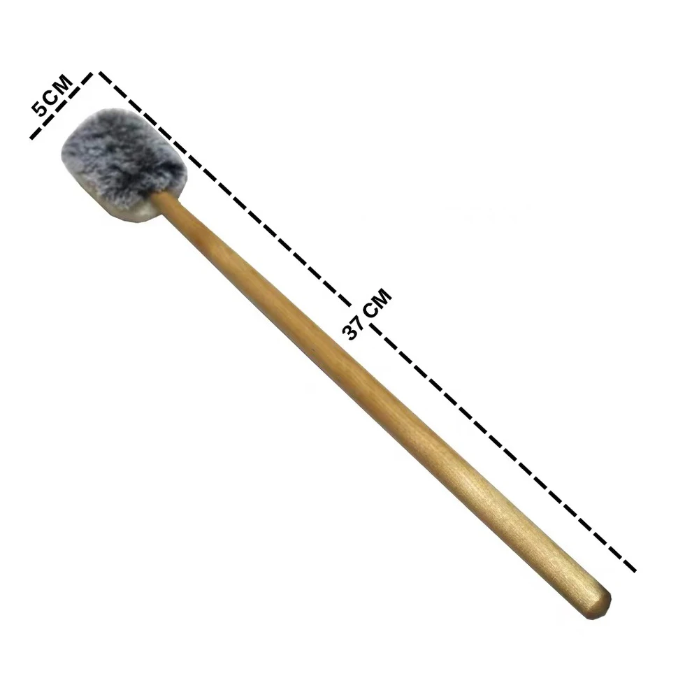 Felt Gong Mallet With Wooden Handle 2 Pcs for Gong Percussion Sound Healinig Tool