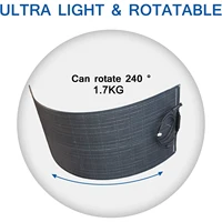 Panneau solaire flexible ETFE portable 100W, monobloc ou en deux parties, panneau photovoltaïque monocristallin 12 volts, adapté au camping en plein air, aux bateaux, etc. 7