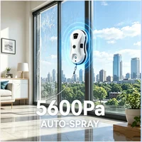 Robot Nettoyeur de Vitres Automatique à Pulvérisation d'Eau, Télécommandé, Électrique, pour Maison 2