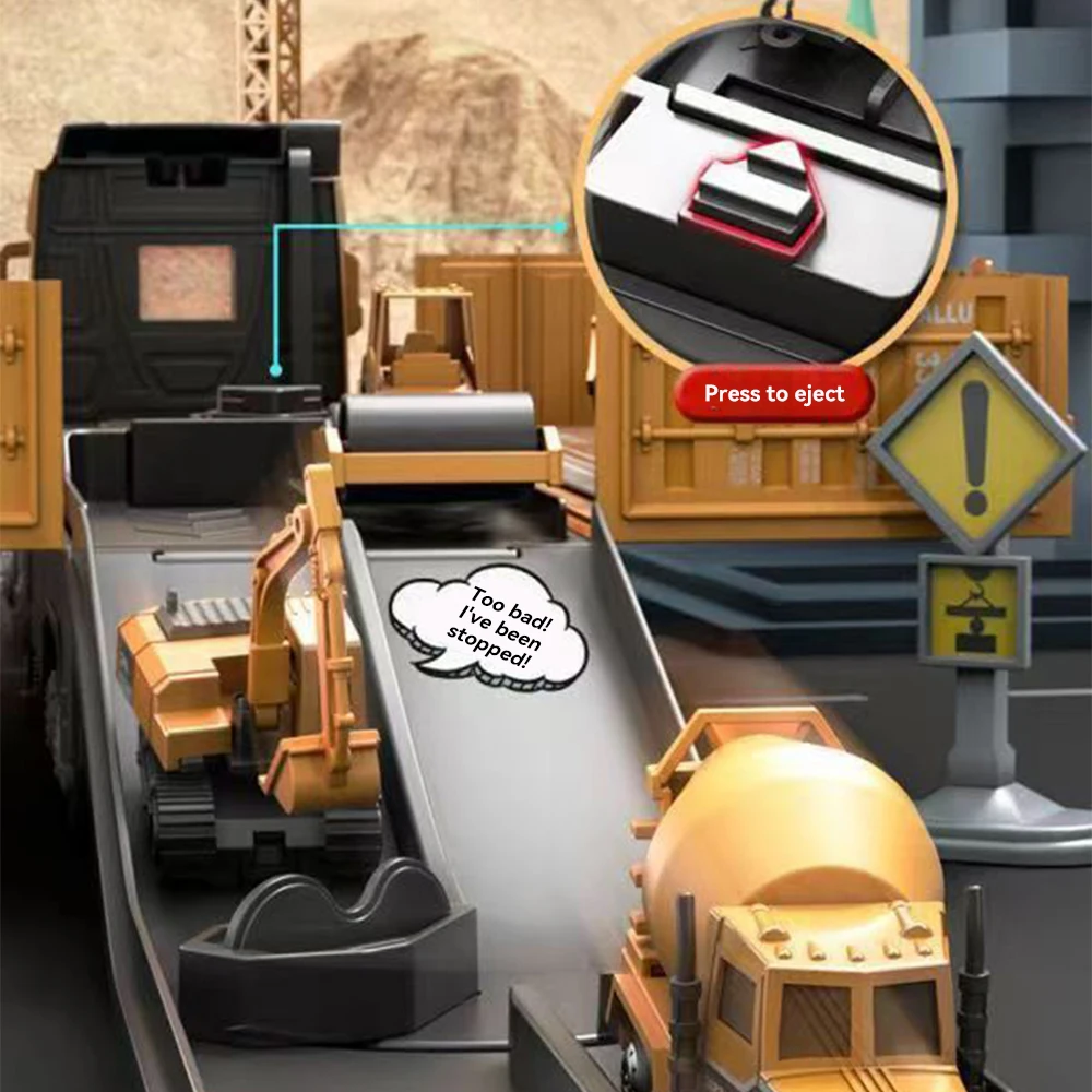 Kids Construction Toys Set Truck Crane Excavator Forklift Alloy Construction Vehicle Toy for 3 4 5 6 Years Old Boys Gifts: 3 - 5 Days Free Delivery Only UK