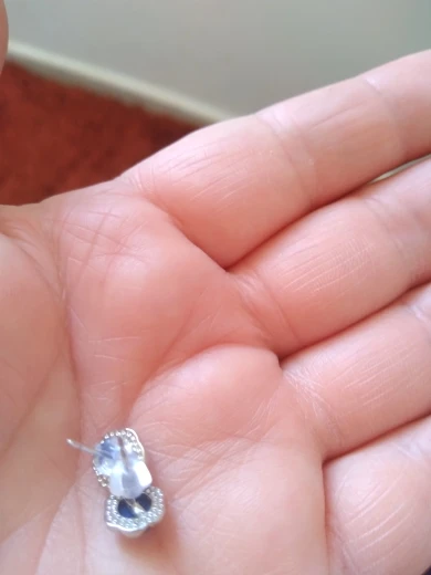 Boucles d'oreilles en Cyanite bleue - Fleurs célestes