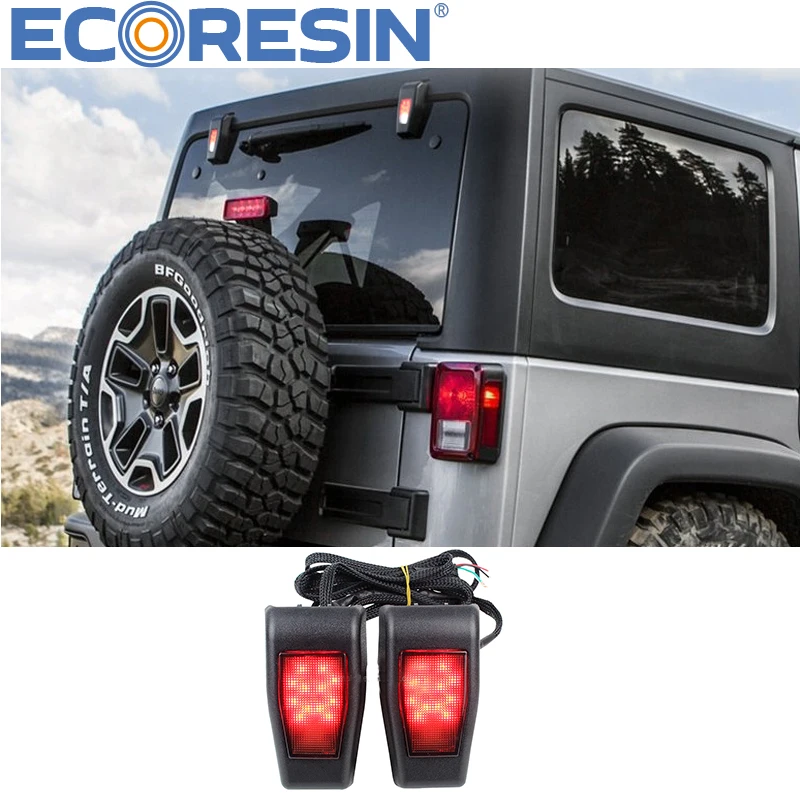 

For Jeep Wrangler JK JL 2007-2022 Hinge Led Light Rear Tailgate Glass lamp Car Auto Parts