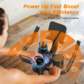 MERACH Exercise Bike Brake Pad Stationary Bike Low Noise Indoor Cycling Bike 270lbs Weight Capacity Tablet Mount Fitness Courses 4