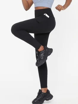 1PC Women’s Plus Size High-Waisted Black Yoga Leggings, Flexible Stretchy Comfort, Ideal for Pilates Gym Running Hiking Fitness 1