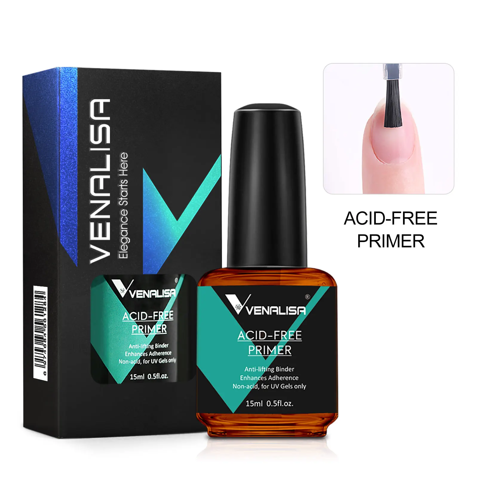 Venalisa 15ml Air Dry Acid-Free Primer Bond Nail Prep Dehydrator Natural for Builder Jelly Gel Nail Gel Polish Color Gel Varnish Venalisa 15ml Air Dry Acid-Free Primer Bond Nail Prep Dehydrator Natural for Builder Jelly Gel Nail Gel Polish Color Gel Varnish