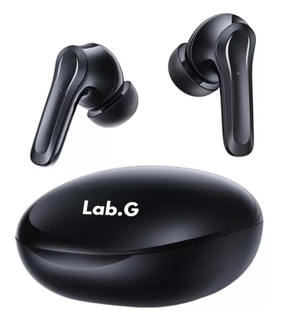 Audífonos Inalámbricos Lab.G Con Pantalla Táctil Control De Ruido negro