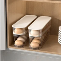 Refrigerator Egg Storage Box Kitchen Egg Organizer Egg Holder Large Capacity Dedicated Egg Carton Rolling Egg Dispenser 4