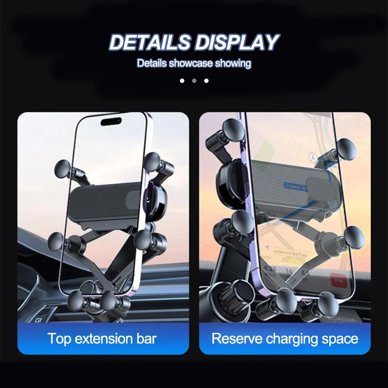 ABS Car Phone Mount 360 Degree Rotation Air Vent Holder