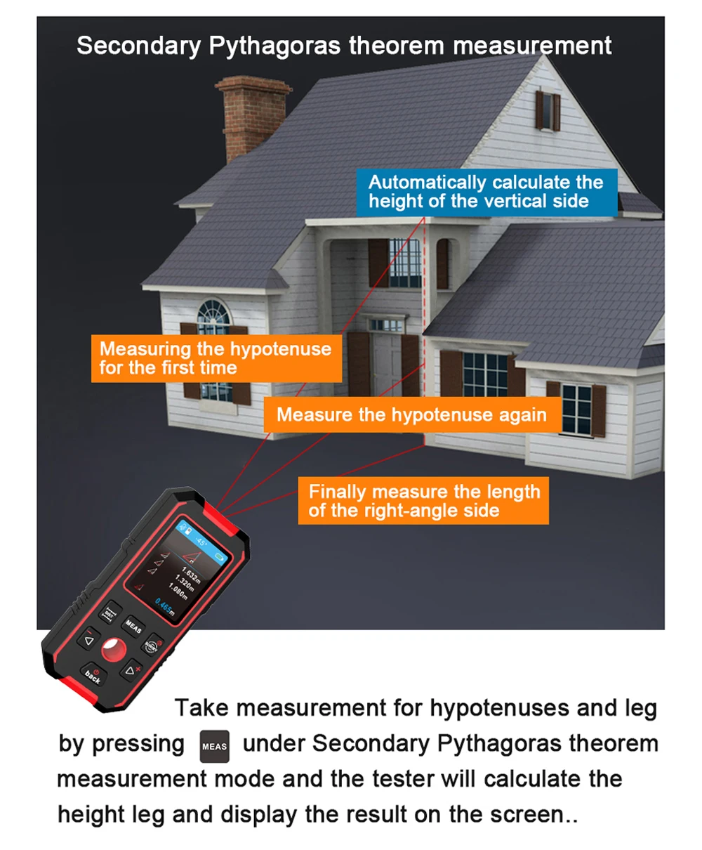 NOYAFA NF-518S Metal Detector Laser Rangefinder Digital Level Detecting Metal Wood AC Live Wires Copper Wall Scanner