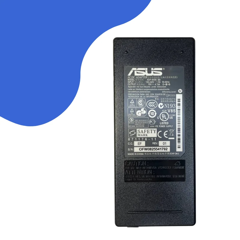 Фото Блок питания для ноутбука Asus  U6V,  VX2,  VX2S,  W7S,  A7Sn,  M6Va ,  M6C,  M68A,  M6800A,  19V 4.74A 90W (5.5x2.5) №3