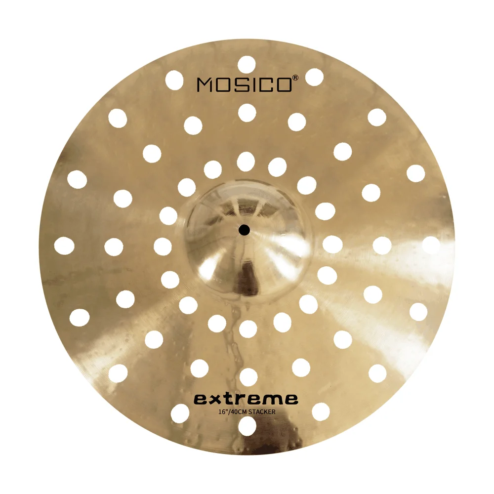 18" Ozone Cymbal Professional B20 Effect Crash Cymbal with Hole Drum for Drummer