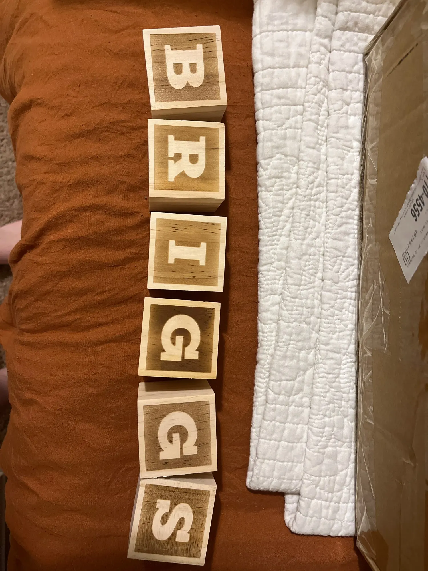 Custom Wooden Name Blocks - Nursery and Baby Shower Party Gifts photo review