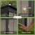 Patiowell 5x3 FT Outdoor Storage Shed, Tool Shed with Sloping Roof and Lockable Door, Metal Shed for Backyard Garden Patio Lawn 4