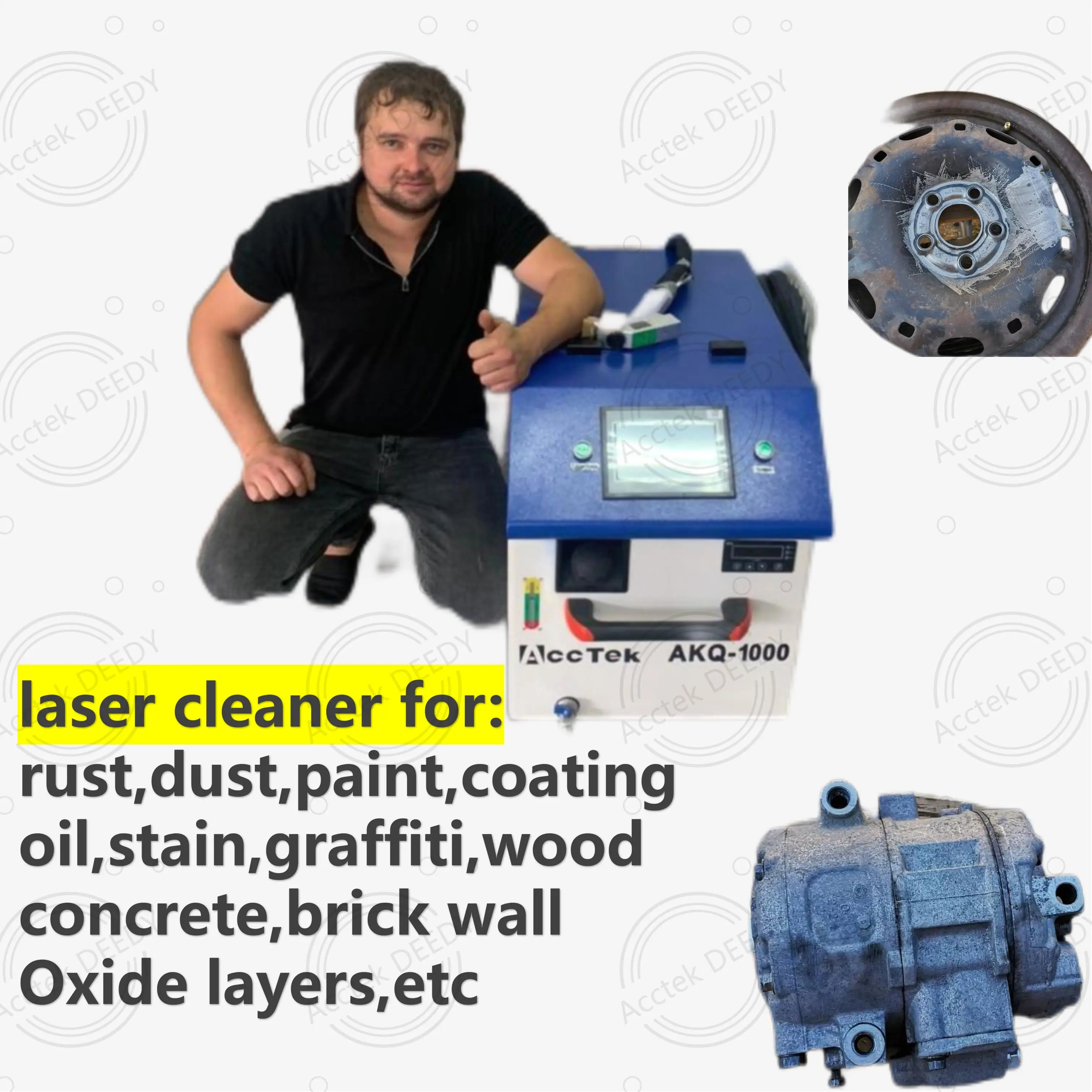 

Handheld portable laser cutting welding machine rust removal 1.5kw 2kw 3 in 1 fiber machine