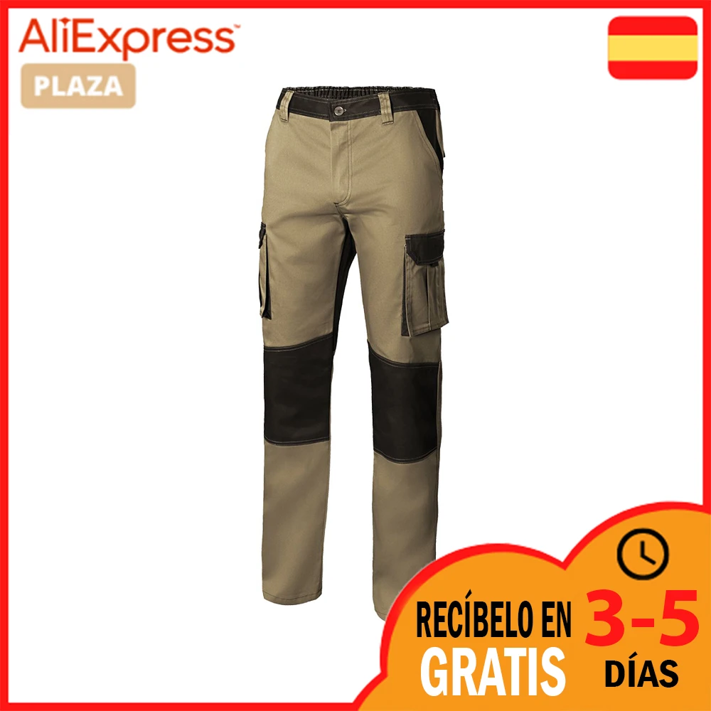 pantalón bicolor multibolsillos 103020B 46 0 beige/negro, pantalones de caballero, de trabajo|Ropa seguridad| - AliExpress