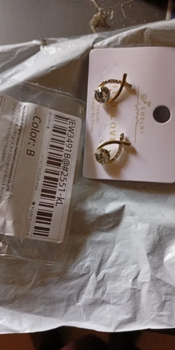 Korean Style Fashion Cross Stud Earrings photo review