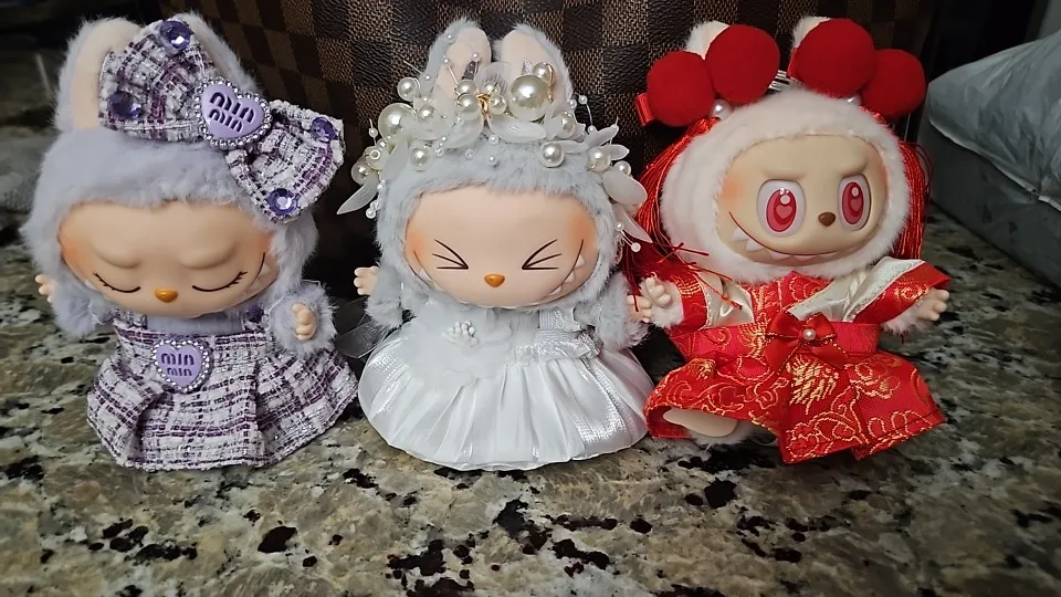 Labubu Doll Clothes - 15/17CM Kpop EXO Idol Suit & Accessories for Plush Dolls photo review