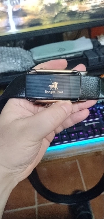 OYIFAN hommes ceinture en cuir véritable ceinture pour hommes ceintures automatiques ceinture réglable ceintures d'affaires photo review