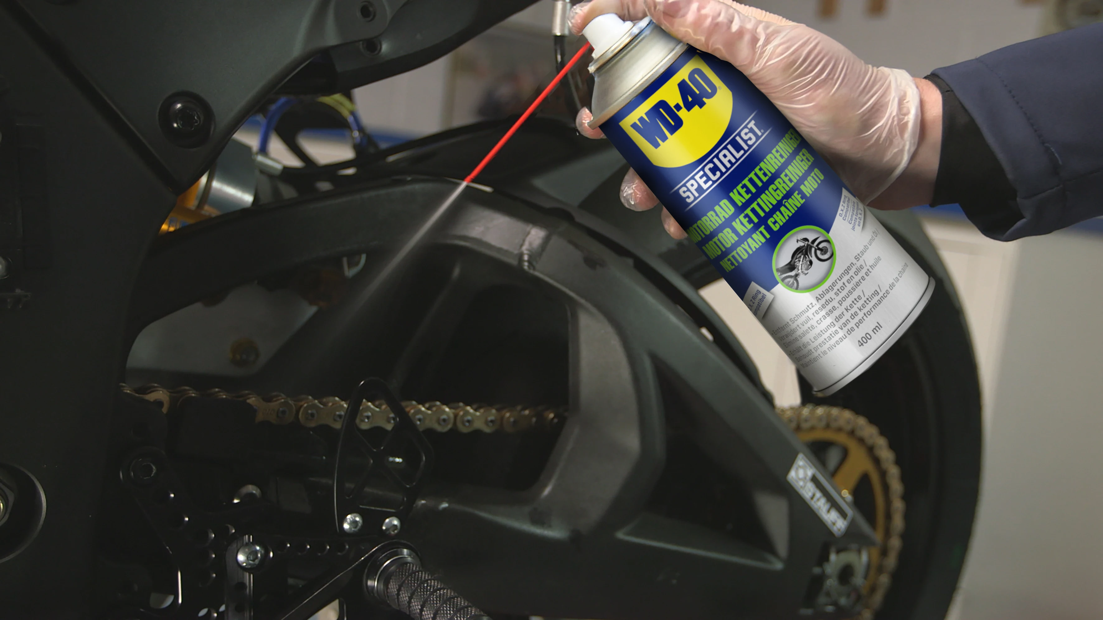 WD-40 Tripack WD-40 Specialist Motorbike Pack mantenimiento total de Moto,  Lubricante Cadenas + Limpia Cadenas + Cera y Brillo, Óptimo para ambientes  Secos, Multicolor, Caja de 3 : .es: Coche y moto