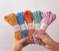 Silver Glossy 5mm Polyester Braid Rope Lurex yarn 10meters a bundle Shiny Metallic cord for DIY Project Small Jewelry Making 2
